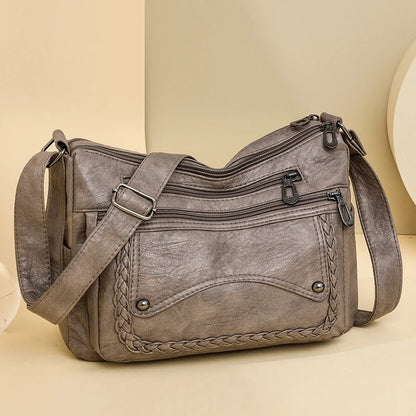 High Quality Leather Luxury Handbags Ladies Bag Designer Shoulder Crossbody Bags For Women 2024 New Bolsa Feminina Sac A Main