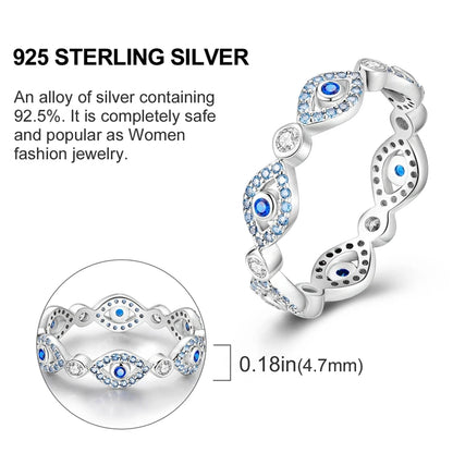 Original 925 Sterling Silver Ring Colorful Diamonds Cubic Zircon Finger Ring For Women Jewelry Wedding Engagement Birthday Gift
