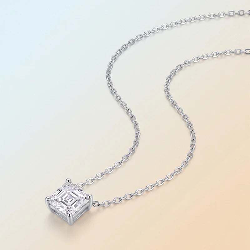 Marquise Cut Moissanite Necklace S925 Sterling Silver D Color VVS1 Clarity Excellent Cut Wedding Fine Jewelry