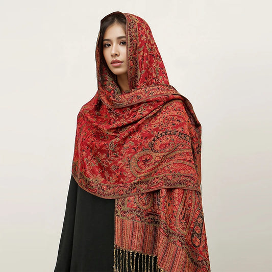 2024 Luxury Brand Cashmere Women Scarf Printed Winter Warm Shawl and Wraps Pashmina Bandana Long Jacquard Paisley Female Foulard