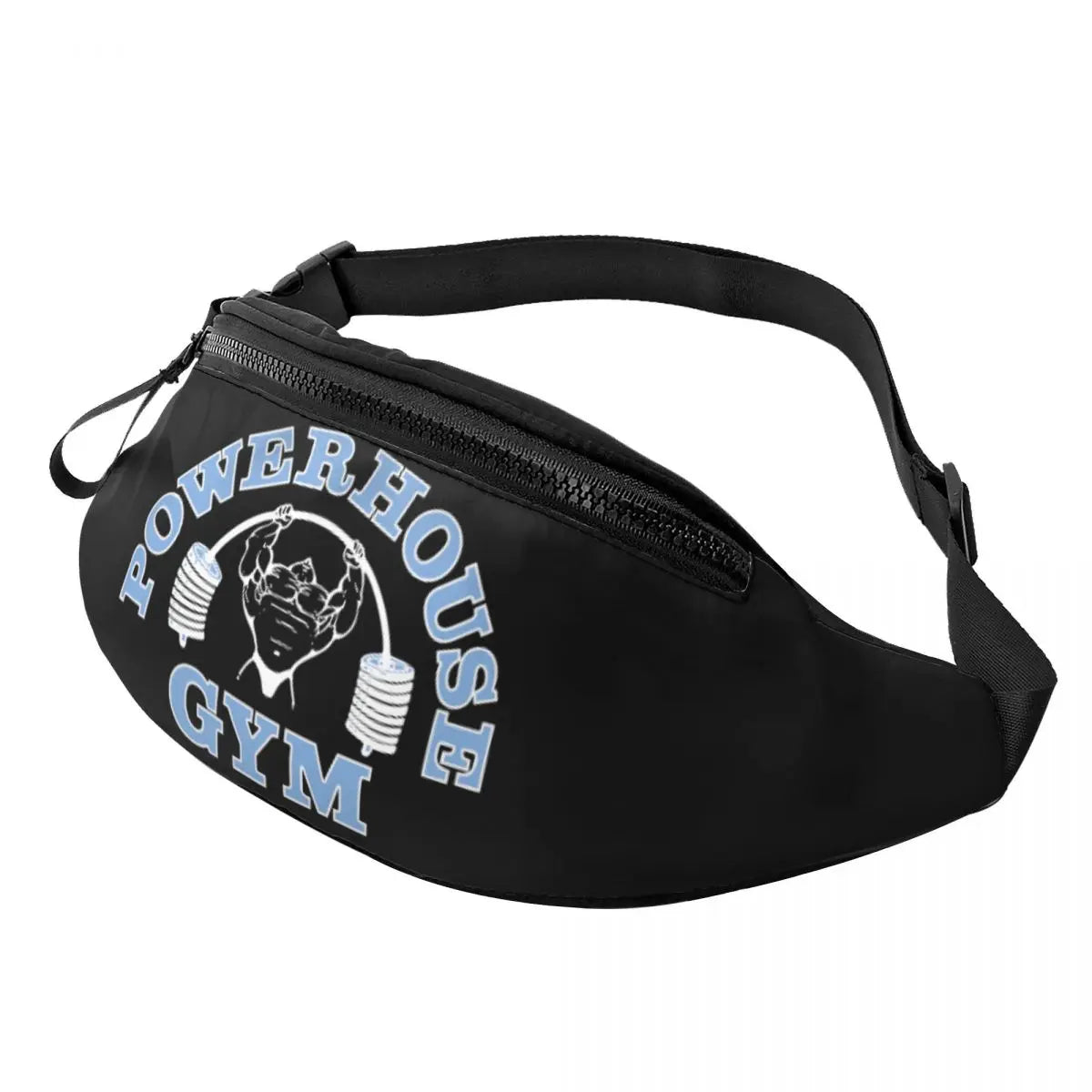 Powerhouse Gym Fanny Bag Custom Bodybuilders Fitness Crossbody Waist Pack Men Women Cycling Camping Phone Money Pouch