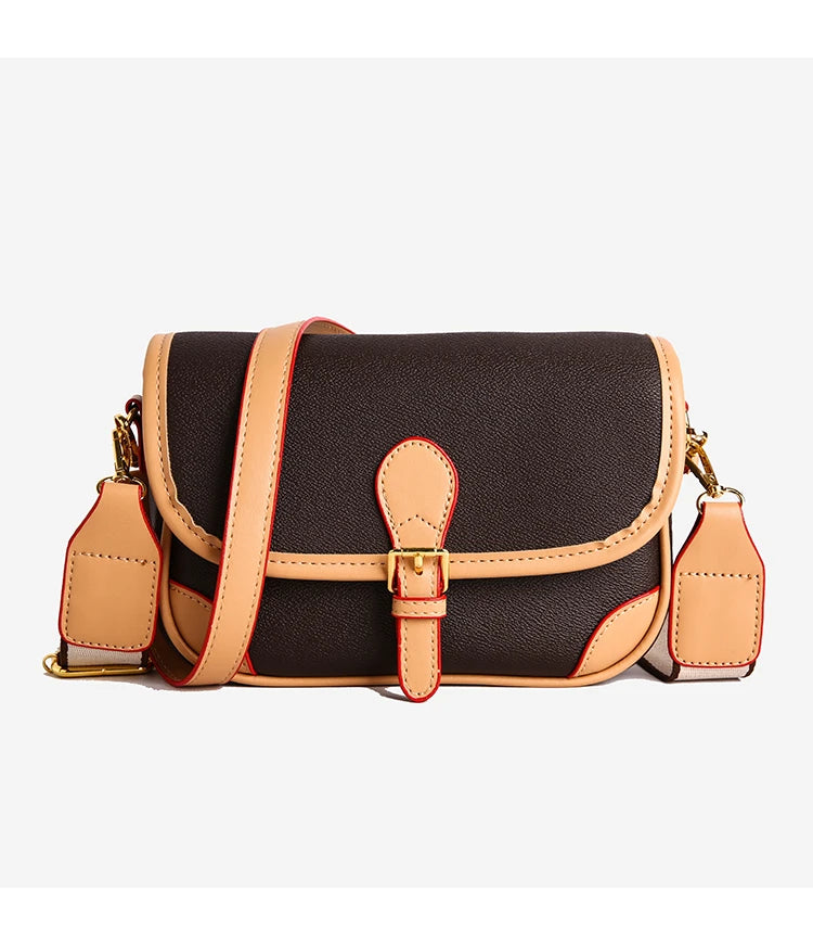 Fashion Women's Shoulder Bag Vintage Simple PU Leather Crossbody Bags for Women Luxury Designer Bag Ladies Purses and Handbags