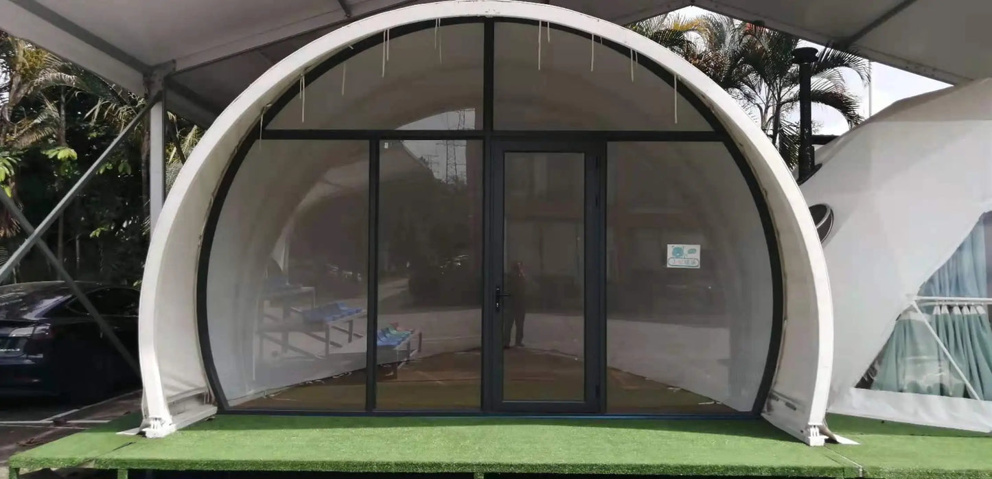 Dome House Geodesic Pvc Steel Frame Glamping Tent Accommodation Luxury Outdoor Hotel Tent