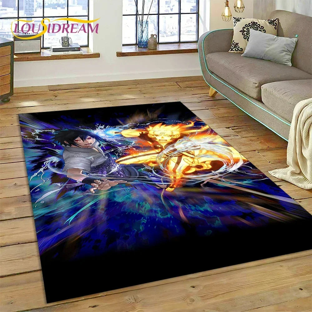 Cartoon 3D I-Itachi Japan Anime Carpet Rug for Living Room Bedroom Home Sofa Decoration,Kids Play Area Rug Non-slip Floor Mat