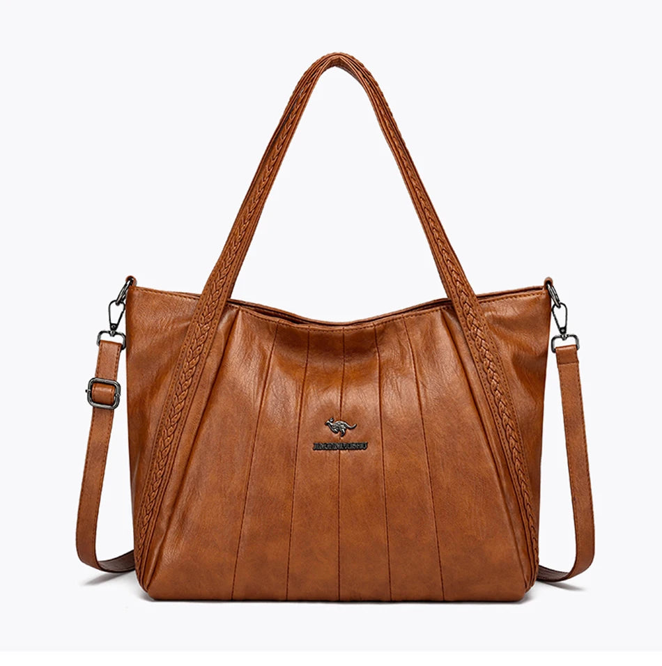 Genuine Brand Leather Women Handbag Luxury Designer Shoulder Crossbody Bags Ladies Purse Messenger Tote Bag Female Commuting Bag
