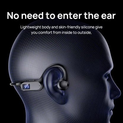 Original Bosete X7 Bone Conduction Wireless Headphones Bluetooth 5.3 Waterproof Ear Hook Sports Running Earphones With Mic