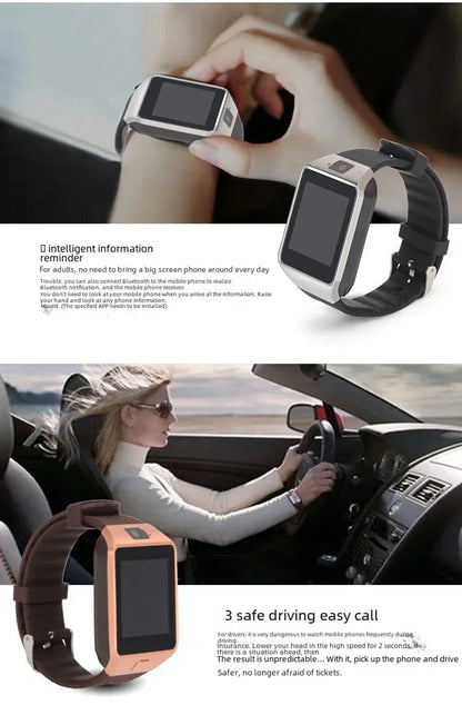 VIVO Digital Touch Screen Smart Watch DZ09 Bracelet Camera Bluetooth Waterproof Wrist Watch SIM Card Phone Intelligent Fitness