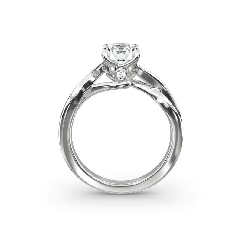 Ehhai Certified 1CT Round Moissanite Ring for Women S925 Sterling Silver Twist Rings Wedding Engagement Rings Fine Jewelry Gifts
