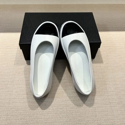 Luxury Brand Commuter Shoes Women's Slip-on Versatile Casual Shoes Casual Shoes Lambskin Material Stylish Casual Flat Shoes