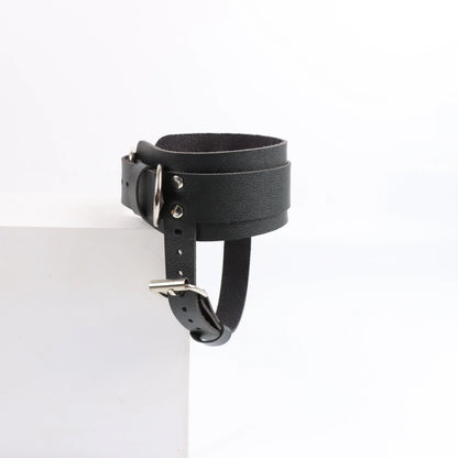 Adjustable PU leather ankle strap to match with high heels - stylish gothic women's fashion accessories for parties, festivals a