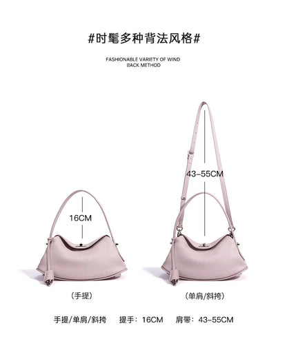 Genuine Grade Women's Leather Handbag Luxury Deisgner Brand Ladies Small Shoulder Crossbody Purses Bags for Woman Tote 2026 New