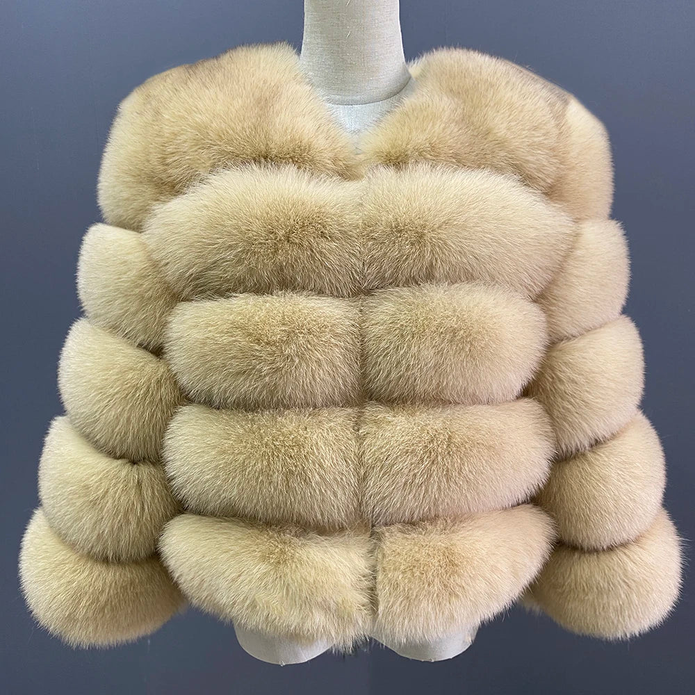 Winter Women's Cold Coat Top Fox Jackets For Women clothing Natural Real fox Fur Jacket Coats For Women Fur Jacket In Promotion