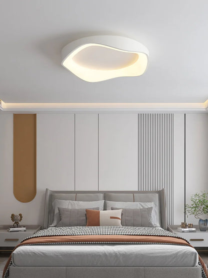 Modern LED Ceiling Lights Minimalist Black White Acrylic Lamp for Bedroom Study Living Room Hallway Entryway Lighting Fixtures