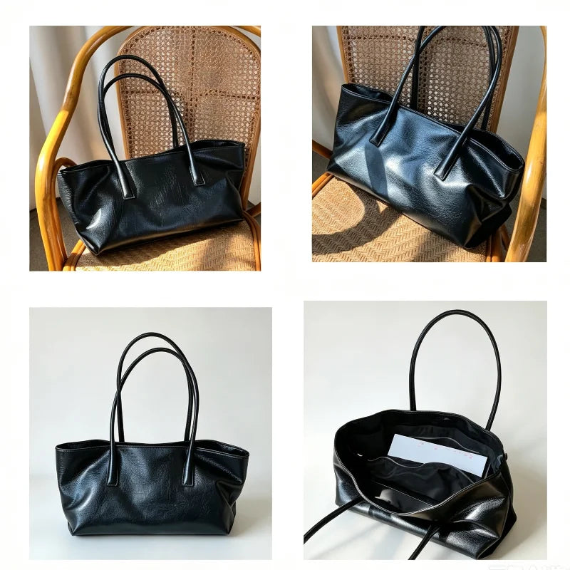 Luxury Vintage Crocodile-embossed Tote,women's Large-capacity Shoulder Handheld Bag,stylish Minimalist Casual Commuter Tote Bags