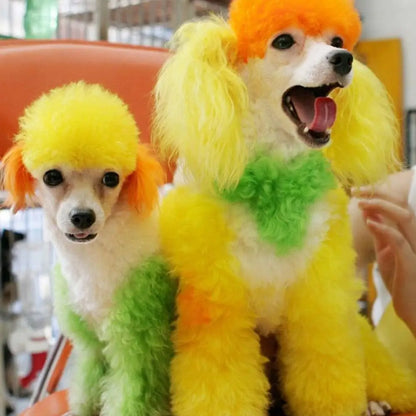 80g Pet Dog Animals Hair Bright Coloring Dyestuffs Hair Bright Safe Dyeing Pigment for Dogs Cats Safe Pet Accessories
