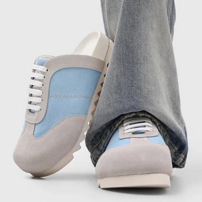 DIMANYU Men's Slip-On Outdoor Slippers  2026 New Fashion Mule Shoes Men Thick Sole Mixed Color Casual Men's Slippers