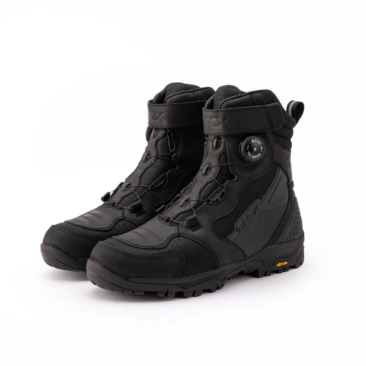 High-Quality Cowhide Waterproof Pull-Riding Boot Motorcycle Tightening Shoes & Reinforced Toe Heel & Wear-Resistant Rubber Sole