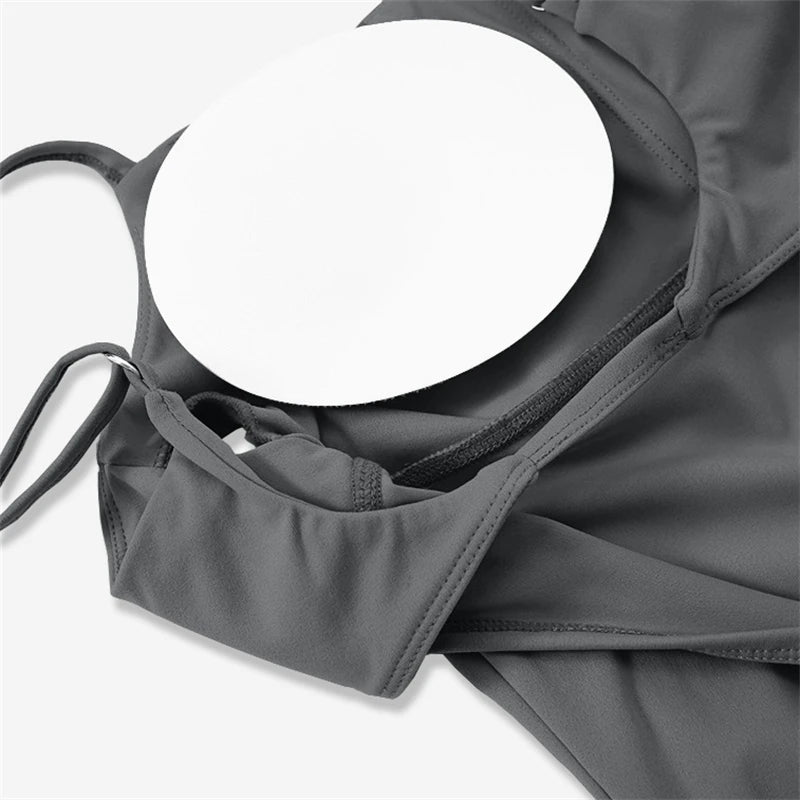 Sexy Back V Yoga Jumpsuits Butt Lifting Gym Bodysuit Women's Tracksuit Fitness Sports Overalls For Woman Workout Rompers