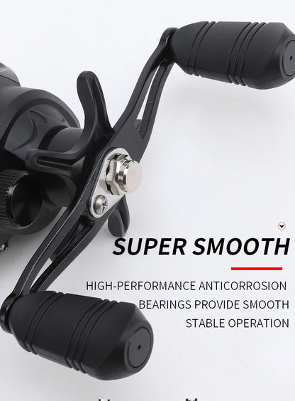 Max Drag 12kg Left/Right Hand Baitcasting Reel High Speed 7.2:1 Gear Ratio Fresh Saltwater Magnetic Brake System Ultralight Reel