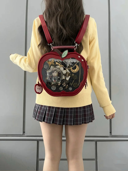 Kawaii Ita Backpack Creative Apple Women's Ita Bag Original Cute Five Pointed Star Street Fashion Harajuku Girl Crossbody Bags