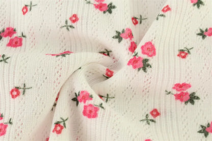 Casual Women Playsuits O-Neck Regular Long Sleeves t shirt Print Single Breasted Skinny Homewear Floral Sweet Femlae Rompers