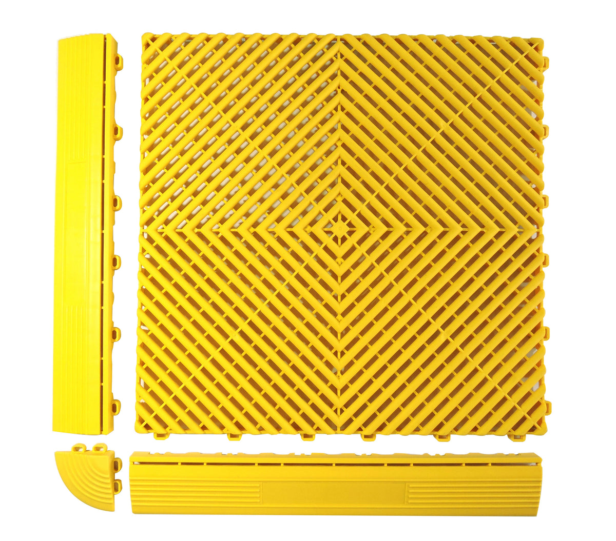40PCS Pvc Garage Floor Tiles High Quality Pvc Car Garage Flooring Mat PP Plastic Interlocking Car Wash Room Tiles