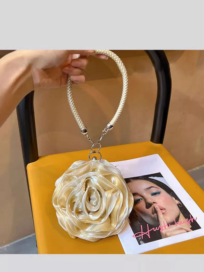 Party Clutch Fairy Hostess Flower Silk Mini Banquet Lipstick Key Purse Luxury Tote Designer Lady Prom Crossbody Handbags