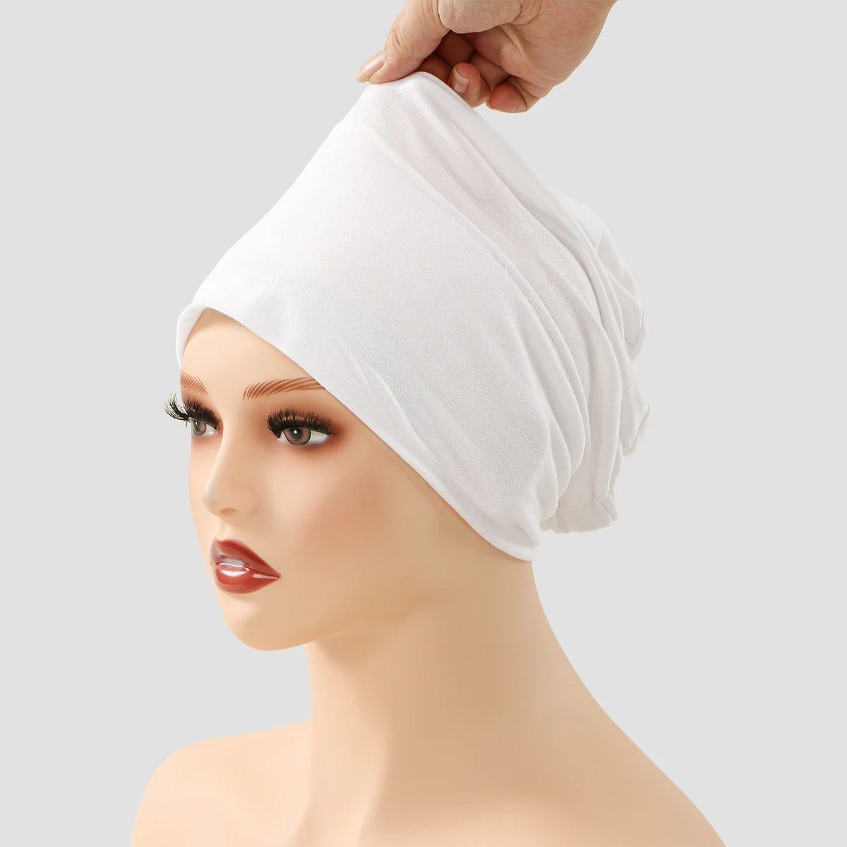 High Quality Cotton Modal Hijabs Anti-slip Elastic Tie Back Inner Caps Underscarf Women's Islamic Muslim Headscarf Hijab Caps