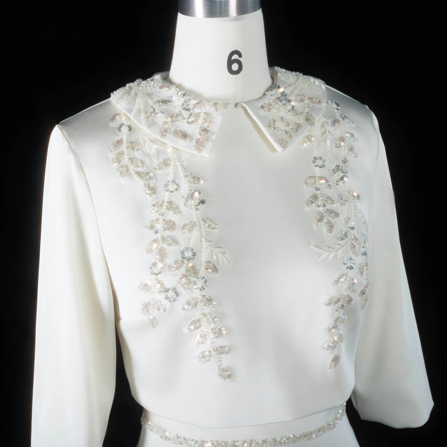 Sharon Said Evening Dress Luxury Mermaid Two Pieces with Sleeves Sequined Embroidery Arabic Wedding Party Gowns SS214 Customized