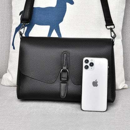 100% Genuine Cowhide 3 layers Shoulder Bag For Women Ladies Designer Soft Crossbody Bags Luxury High Quality Purses Handbags Sac