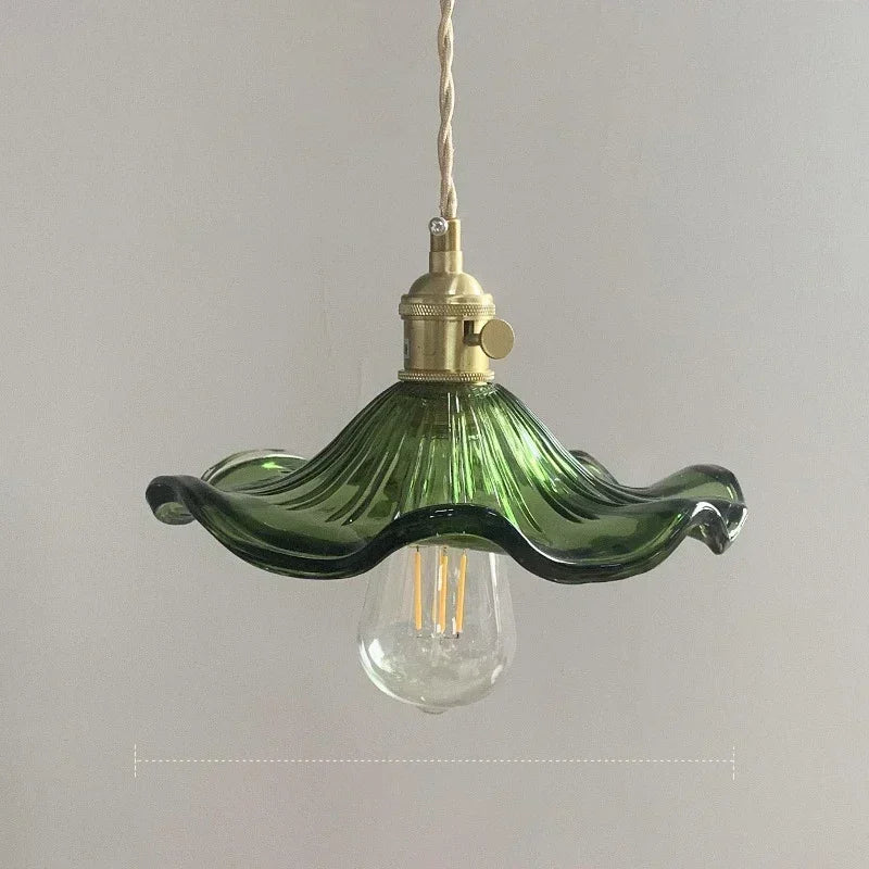 Nordic Minimalism LED Pendant Light Fixtures Bedroom for Living Room Bar Colorful Glass Copper Hanging Lamp Lights