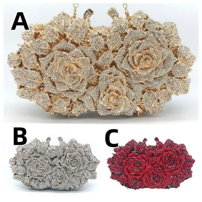 Champagne Bottle Bag Hollow Rhinestone Diamond Evening Bag Party Wedding Banquet Clutch Purse for Women Sac De Marque Luxe Femme