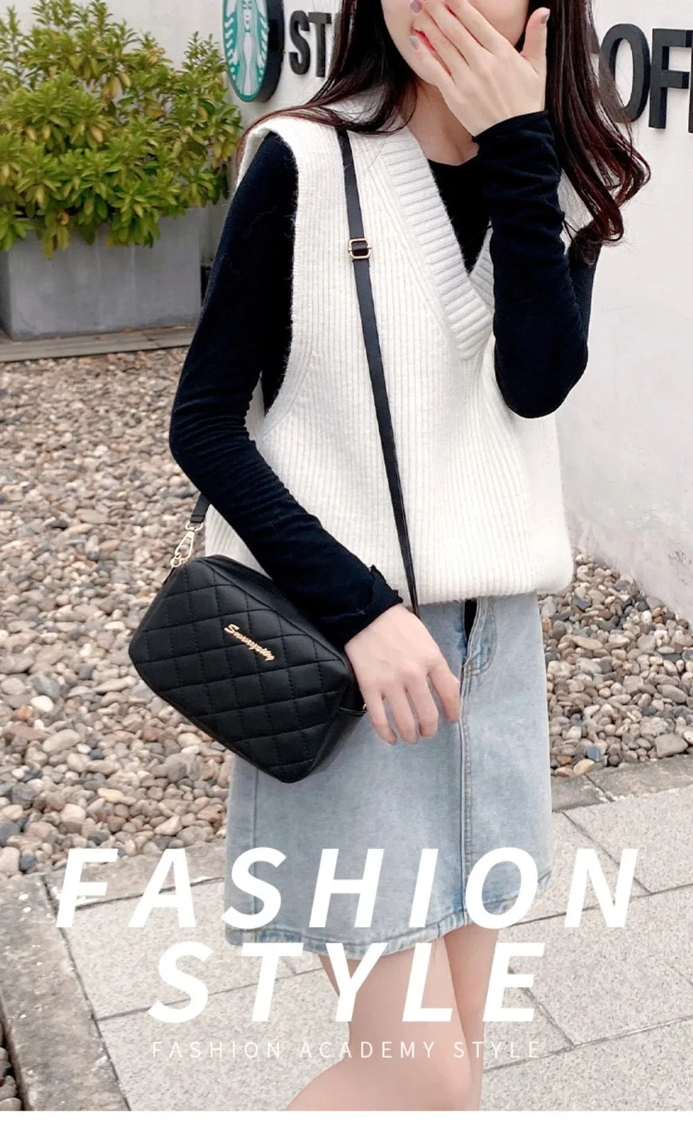 2025 New Small Messenger Bag For Women Trend Lingge Embroidery Camera Female Shoulder Bag Fashion Chain Ladies Crossbody Bags
