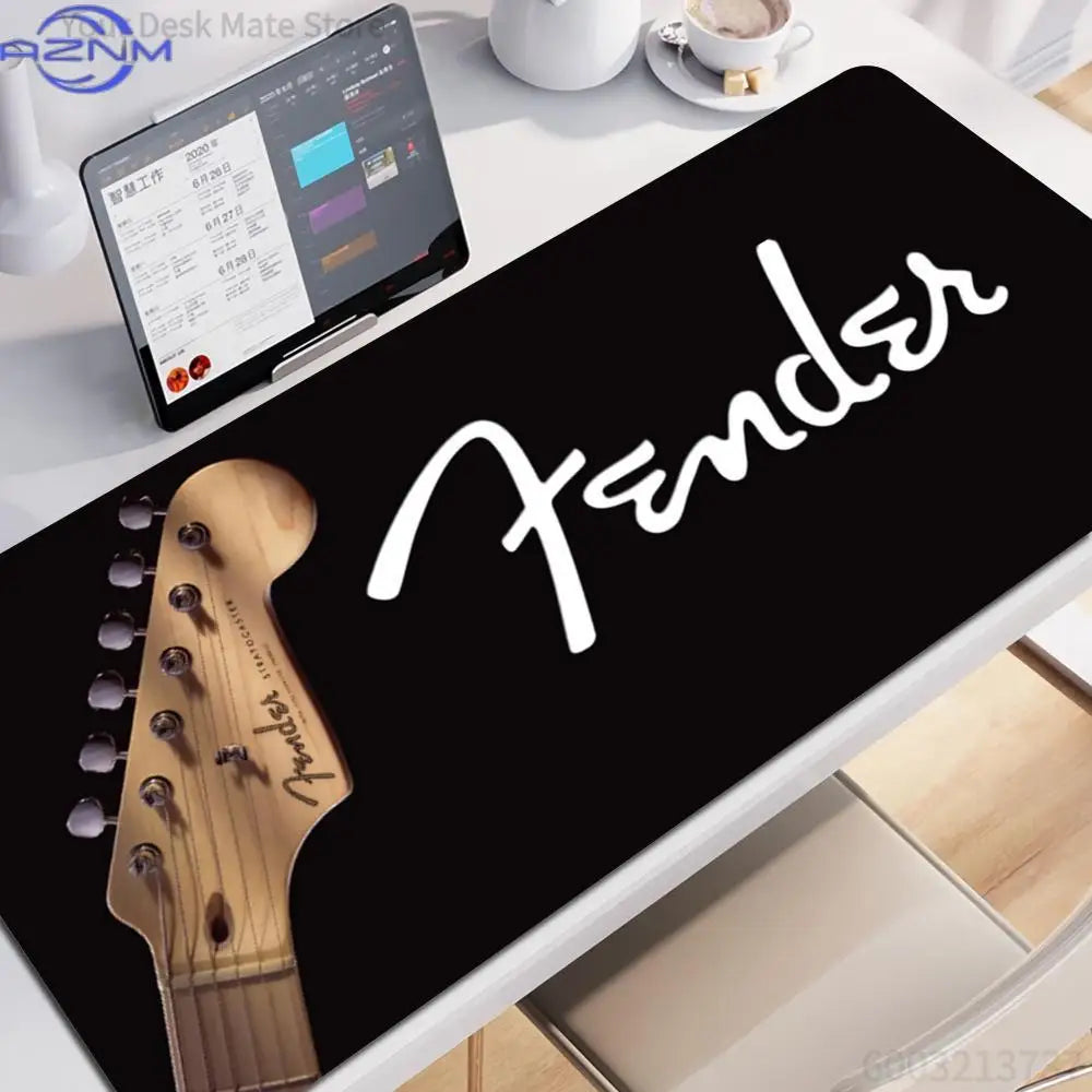 Large Mouse Pad .Mousepad Fender Guitar Gamer Keyboard Mat Game Mats Office Accessories Mausepad Gaming Computer Table Stitch