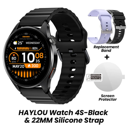HAYLOU Watch 4S GPS Smartwatch 1.43” HD AMOLED Display 5 Satellite GPS Positioning 120+ Workout Modes Sport Fitness Smart Watch