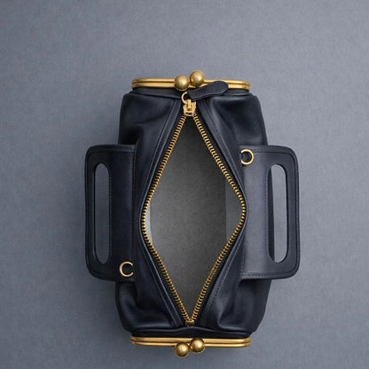 NEW Two side clamp design Frame Kiss lock Bag For Women Luxury Designer Handbag Purse 2026 New In PU Underarm Shoulder Bag
