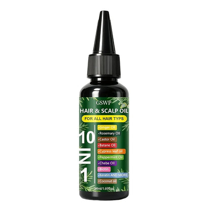 GSWP 10-in-1 Moisturizing Hair Oil: Hydrates and Nourishes to Care for Your Tresses. It Leaves Hair Looking Smooth. 50/100ml