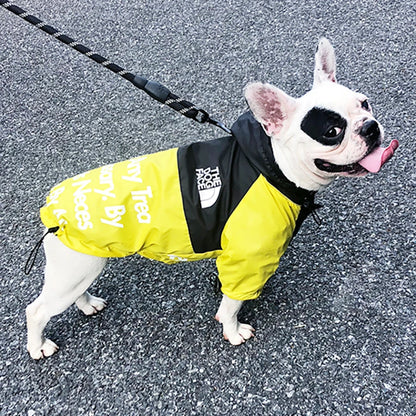 Pet Dog Waterproof Coat Dog Raincoat Reflective Dog Outdoor Clothes Hooded Jacket for Small Medium Large Dog Pet Supplies