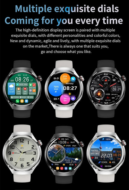 LAXASFIT 2026 New Smartwatch 1.52-inch HD Display Wireless Charging Bluetooth Calling Men's Sports Smart Watch
