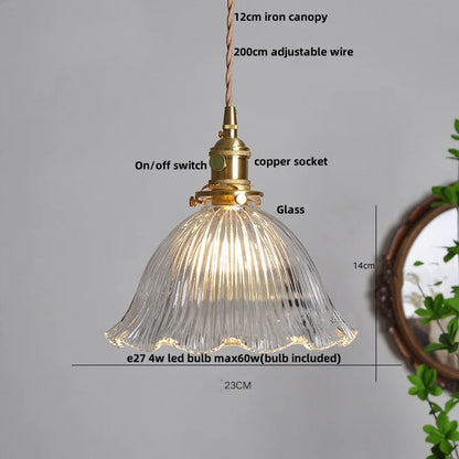 IWHD Knob Switch LED Pendant Lamp Bedroom Restaurant Cafe Luxury Crystal Glass Nordic Modern Interior Home Decor Hanging Lights