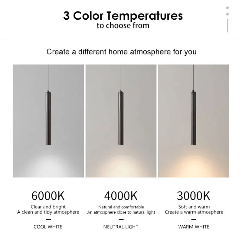 Nordic LED Cord Pendant Lighting for Kitchen Bedside Adjustable Line Suspended Hanging Lamps Chandelier Lights for Restaurant
