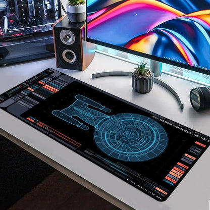 Aerospace components Mouse Pad Large Computer Office Game Table Mat Rubber Anti-slip Stitched Keyboard Mats 90x40 XXL Desk Pads