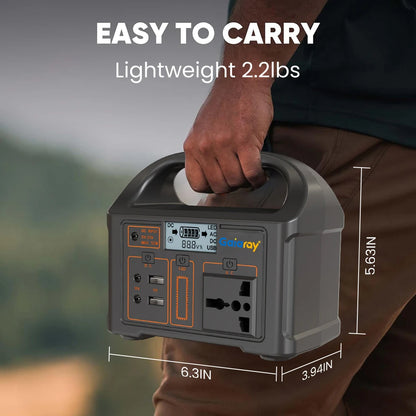 Gaiaray 100W Portable Power Station AC 220V 110V Solar Generator Outdoor Emergency Power Bank 76.8Wh LiFePO4 Battery For Camping