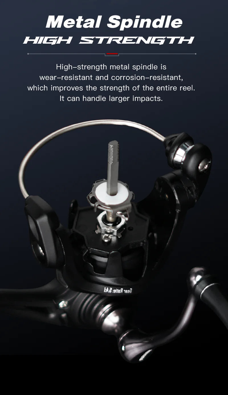 SEASIR Stream Spinning Reel 139g Ultralight Carbon Washers Max Drag 6Kg 5+1BB 5.4:1 Gear Ratio Fishing Wheel