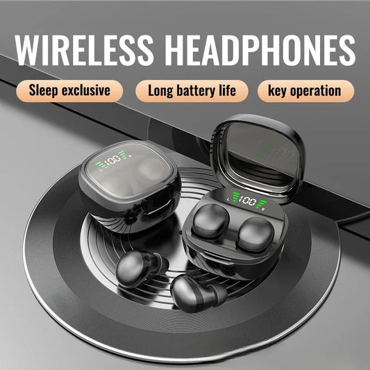 Mini 5.3 Wireless Bluetooth Headset Small Earbuds Sleep Work Sports Invisible Headphones HD HIFI Bass Sound Quality Earphones