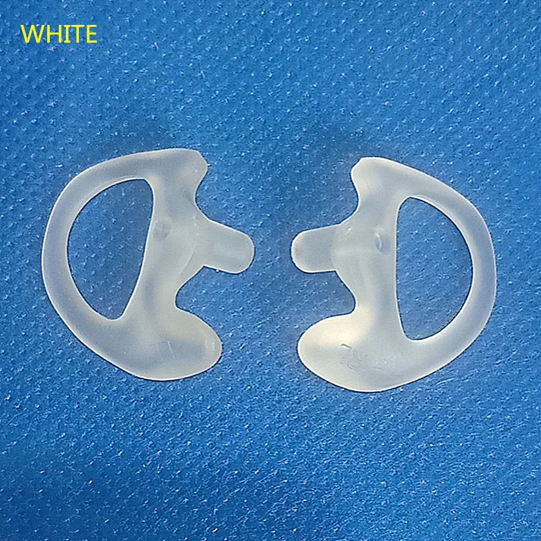 Semi Clear Soft 2-Way Radio Ear Mold Replacing Earpiece Insert for Acoustic Coil Tube Audio Kits, Small Medium Large, 1Pair