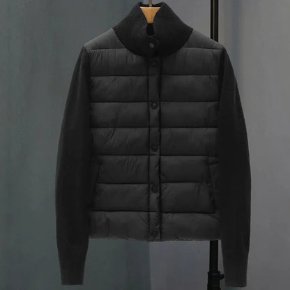 Winter Women's Jacket Thick Warm Short Parka Black Coats Woman Parkas Elegant Zipper Cotton Jackets Coat Female New