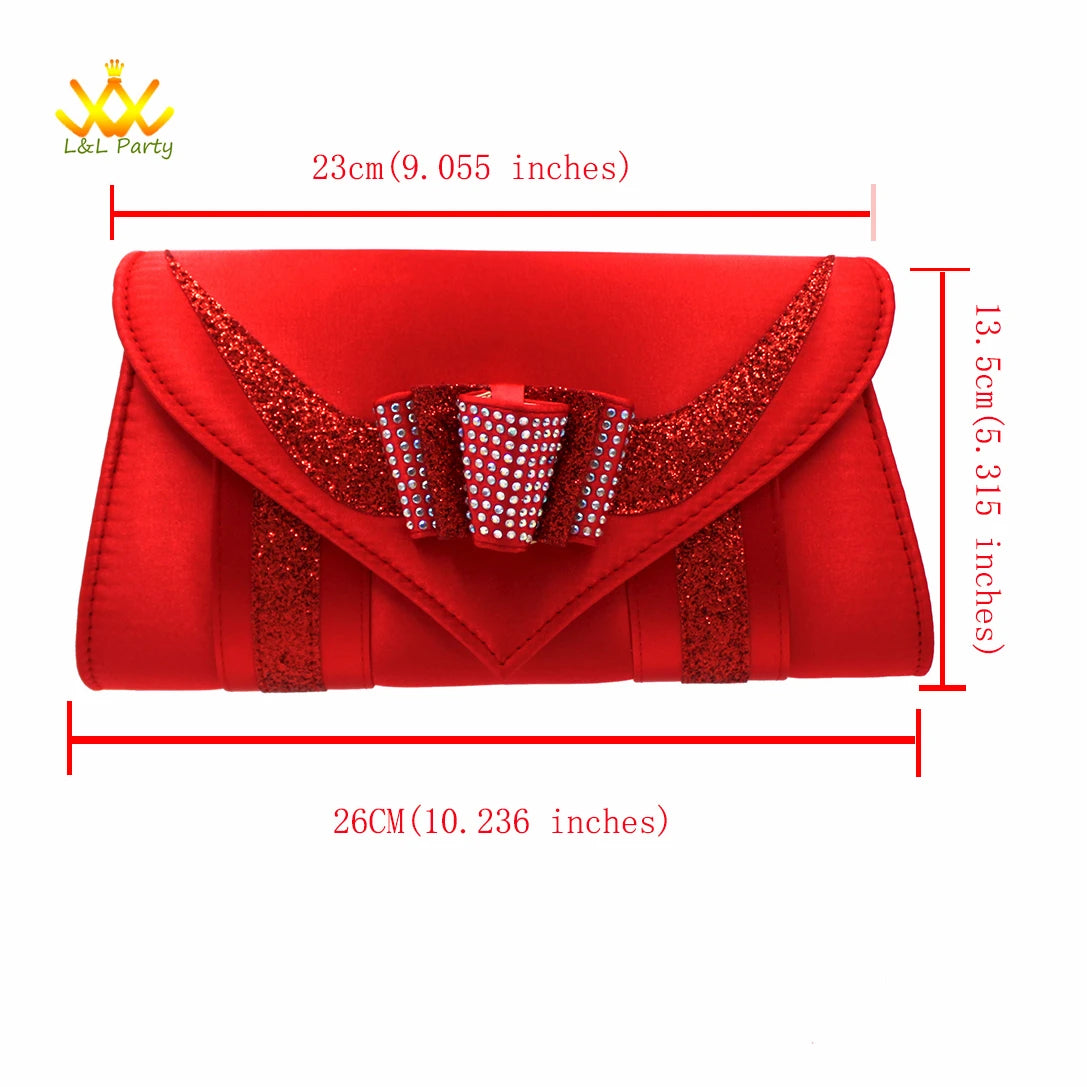 New Spring Autumn Super High Heels Shoes Matching Bag Set in Magenta Color For Nigerian Ladies Wedding Party
