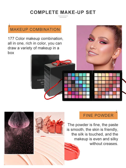 New Multi-function Makeup Kit Full Set Box For Women Waterproof Lips Blush Foundation Beginner Travel Portable Palette
