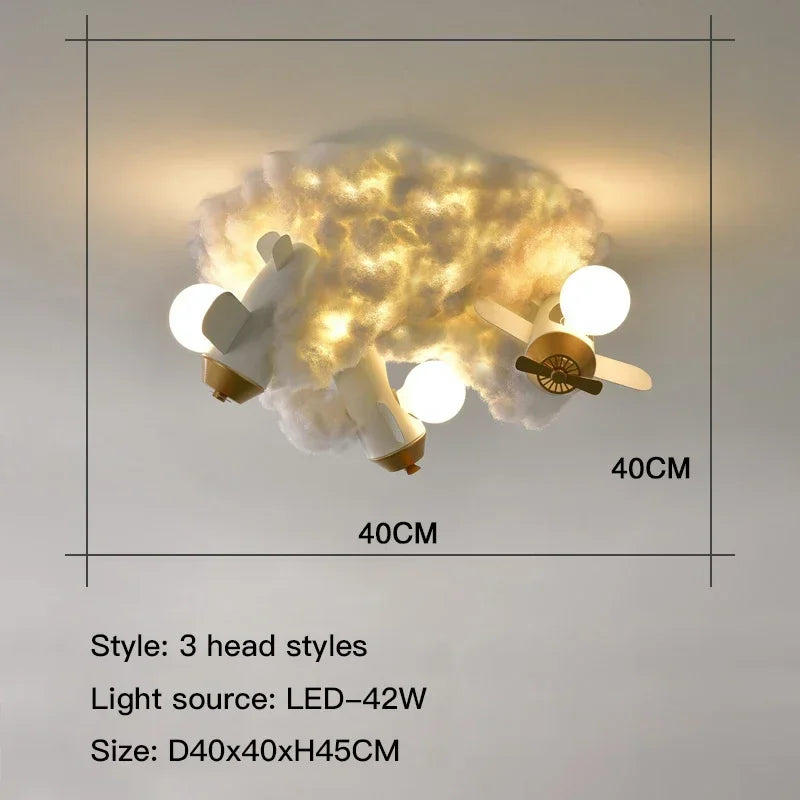 2025 Rocket Astronaut Ceiling Light For Bedroom Study Kids Nursery Modern Creative Led Cloud Led Lights Boys Children Room Light
